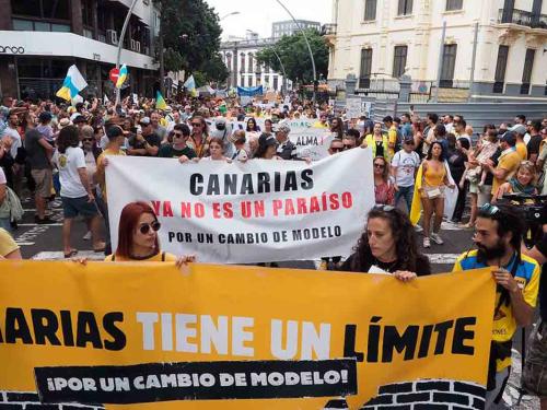 Los datos oficiales de las manifestaciones de 'Canarias tiene un límite' son abrumadores